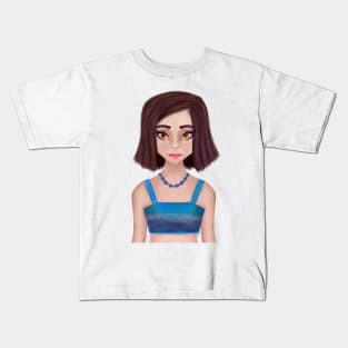 Sad anime girl Kids T-Shirt